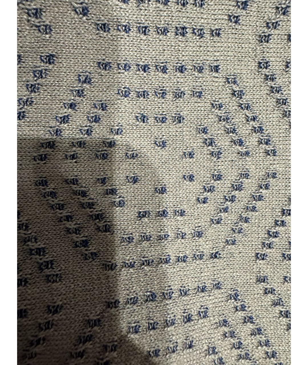 STEFANO RICCI Бежевое хлопковое поло с коротким рукавом, фото 4