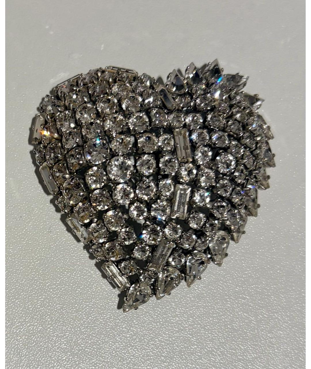 SAINT LAURENT Серебряная металлическая булавка / брошь, фото 3