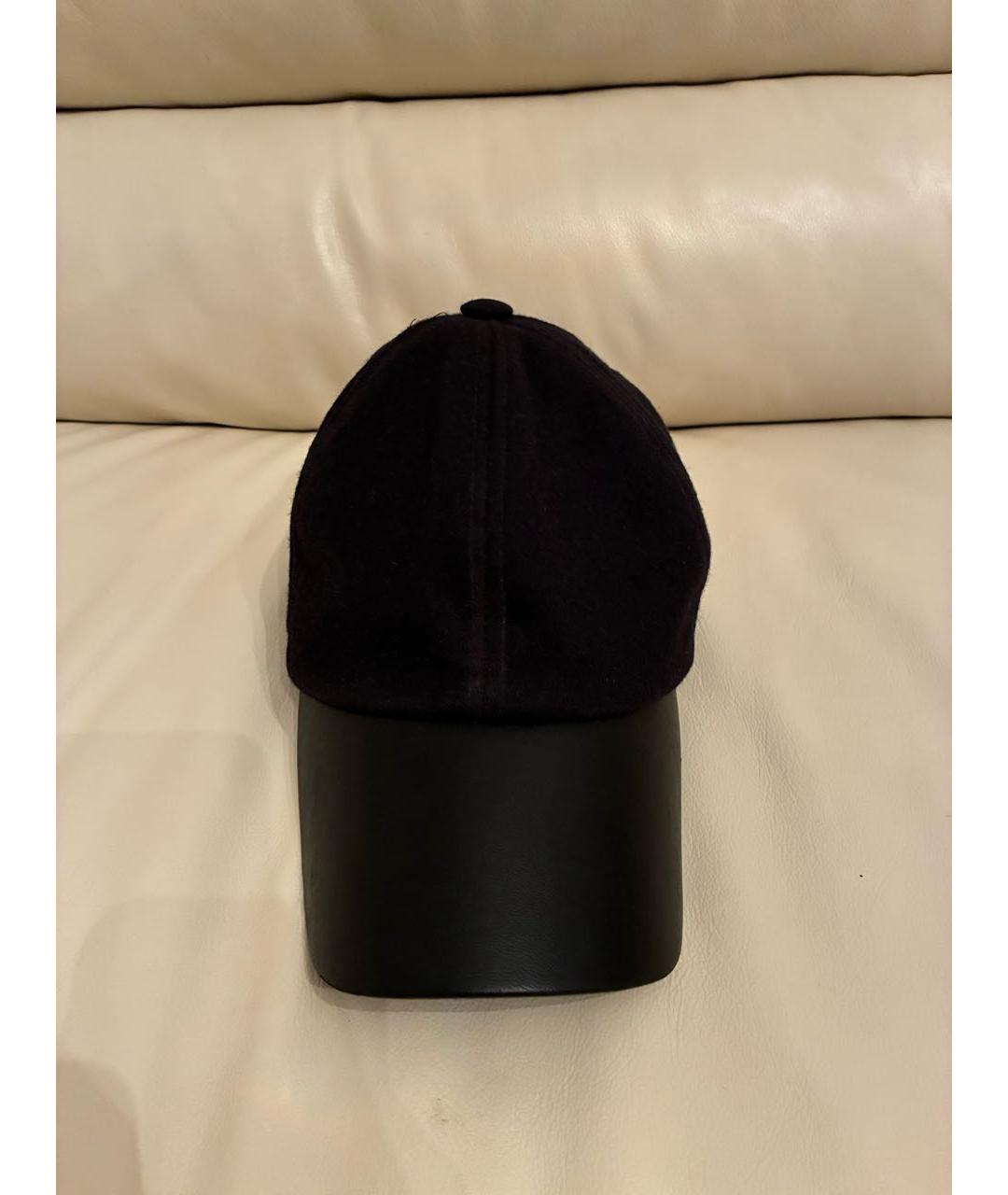 SPORTMAX Черная шерстяная кепка, фото 6