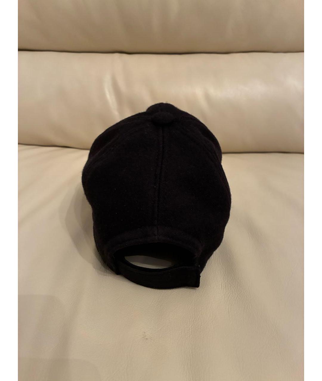 SPORTMAX Черная шерстяная кепка, фото 3