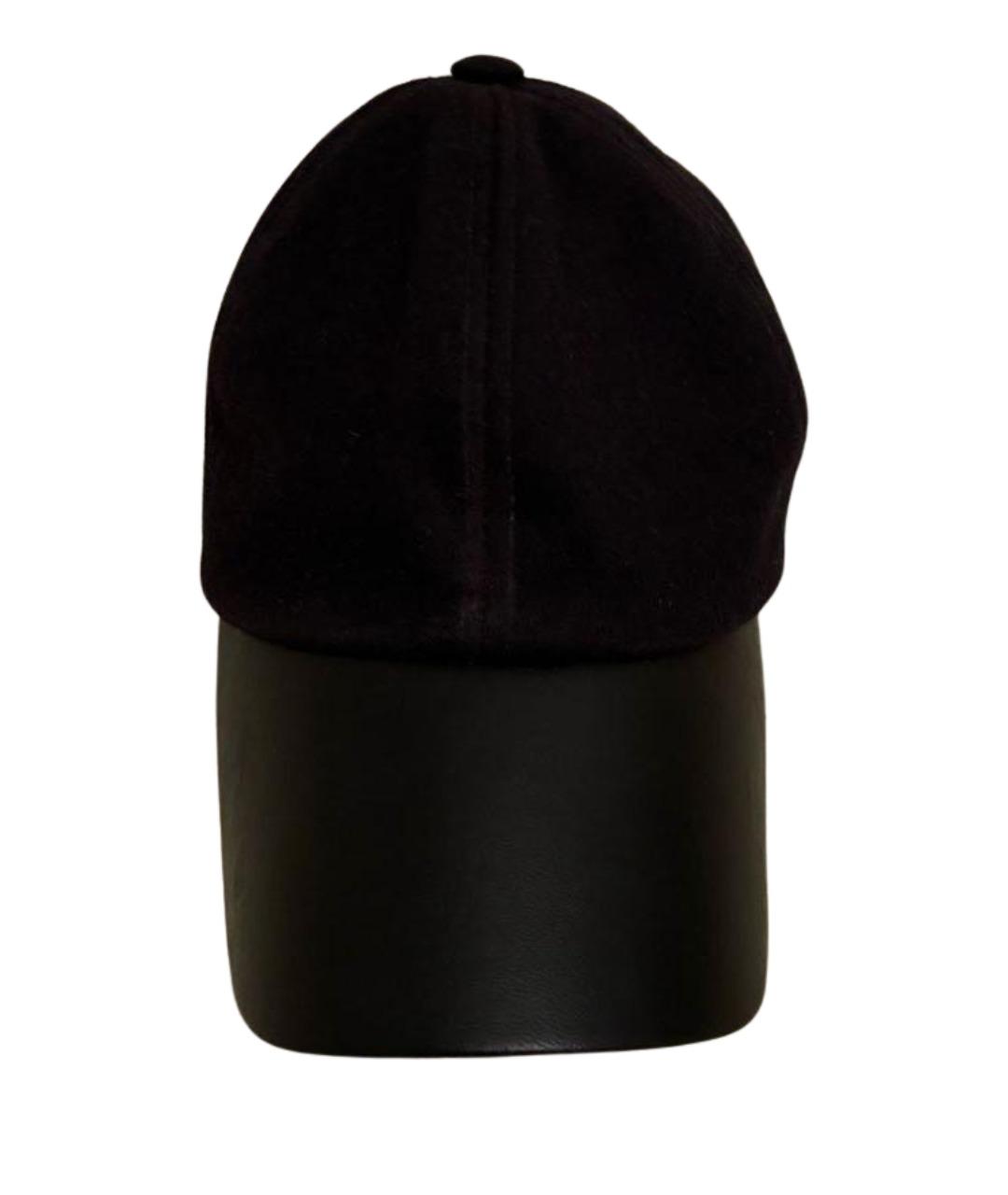 SPORTMAX Черная шерстяная кепка, фото 1