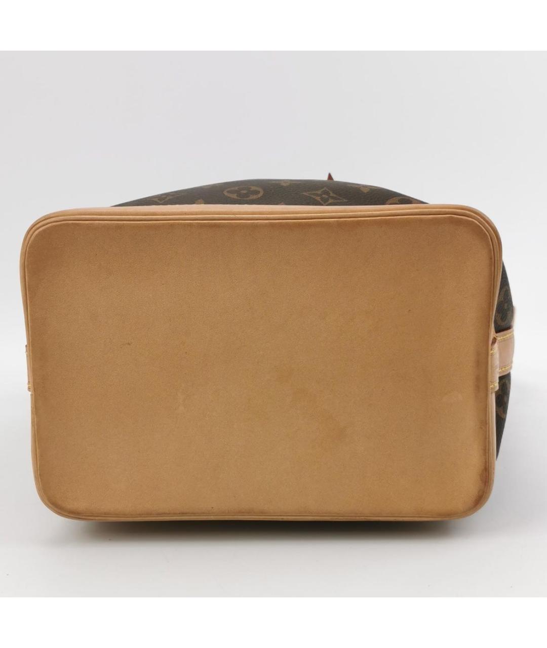 LOUIS VUITTON Коричневая кожаная сумка тоут, фото 5