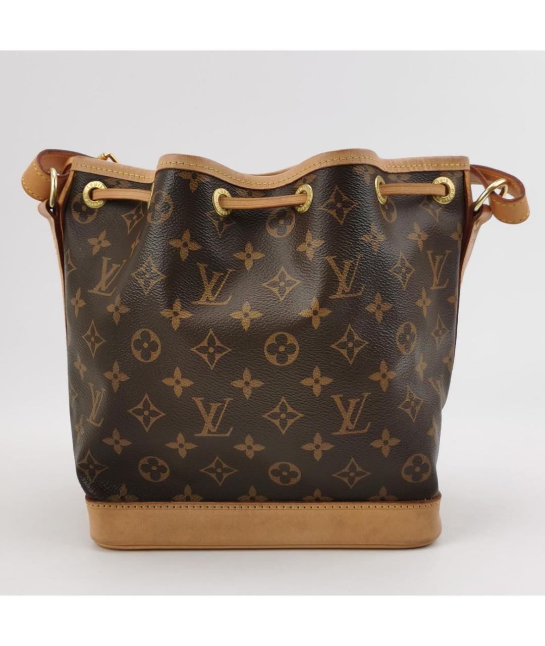 LOUIS VUITTON Коричневая кожаная сумка тоут, фото 4