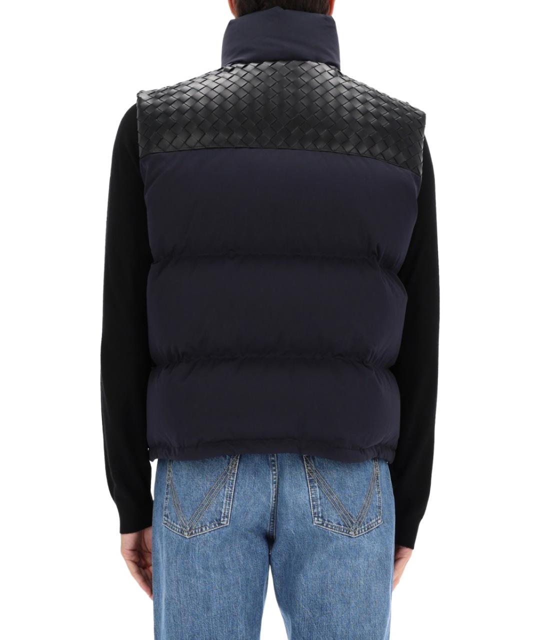 BOTTEGA VENETA Темно-синий хлопковый жилет, фото 4
