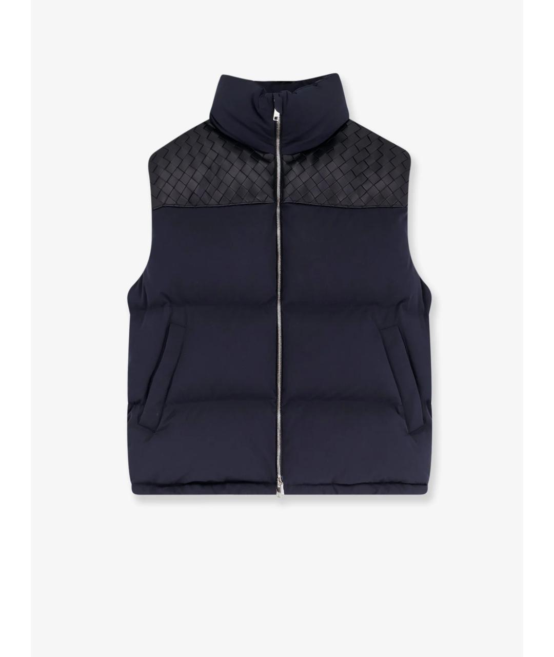 BOTTEGA VENETA Темно-синий хлопковый жилет, фото 5