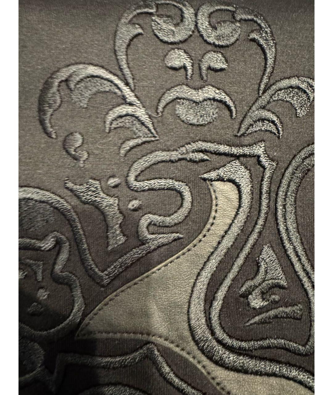 ZILLI Черная хлопковая футболка, фото 4