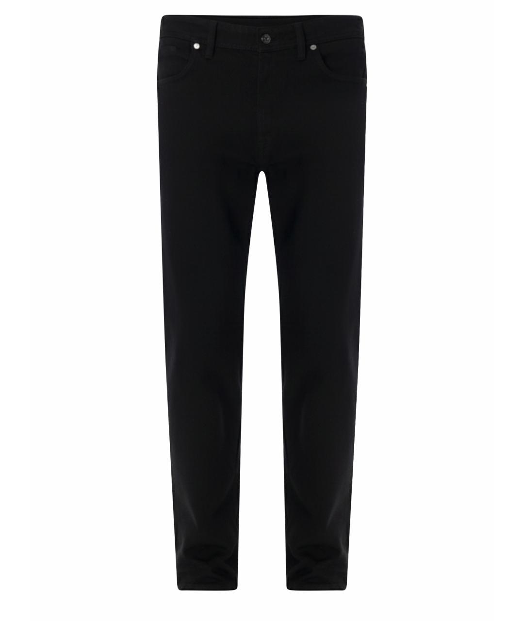 STONE ISLAND Черные хлопковые прямые джинсы, фото 1