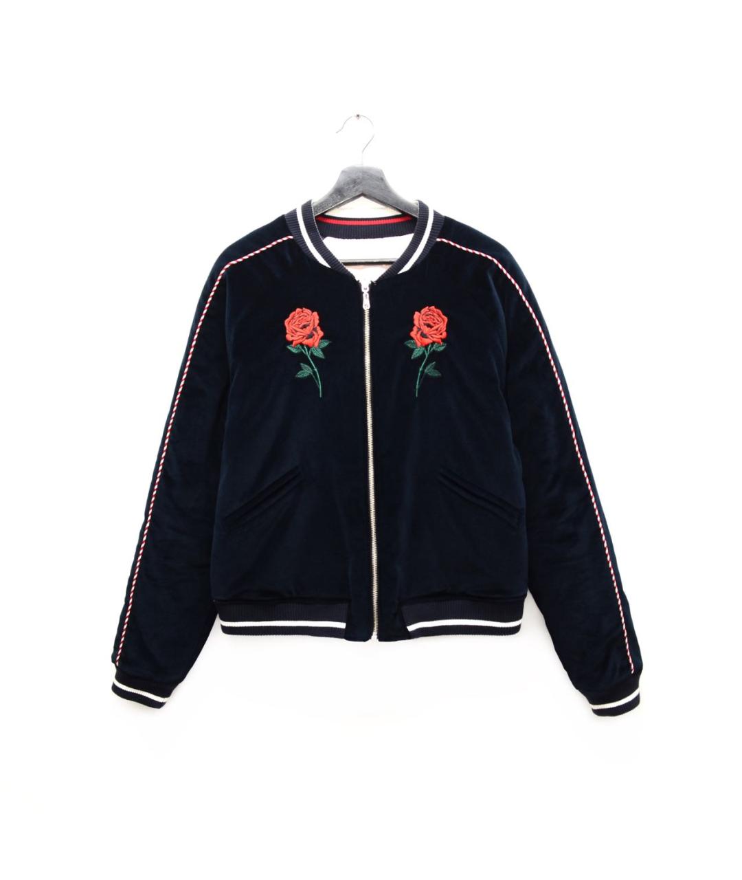 SANDRO Темно-синяя хлопковая куртка, фото 9