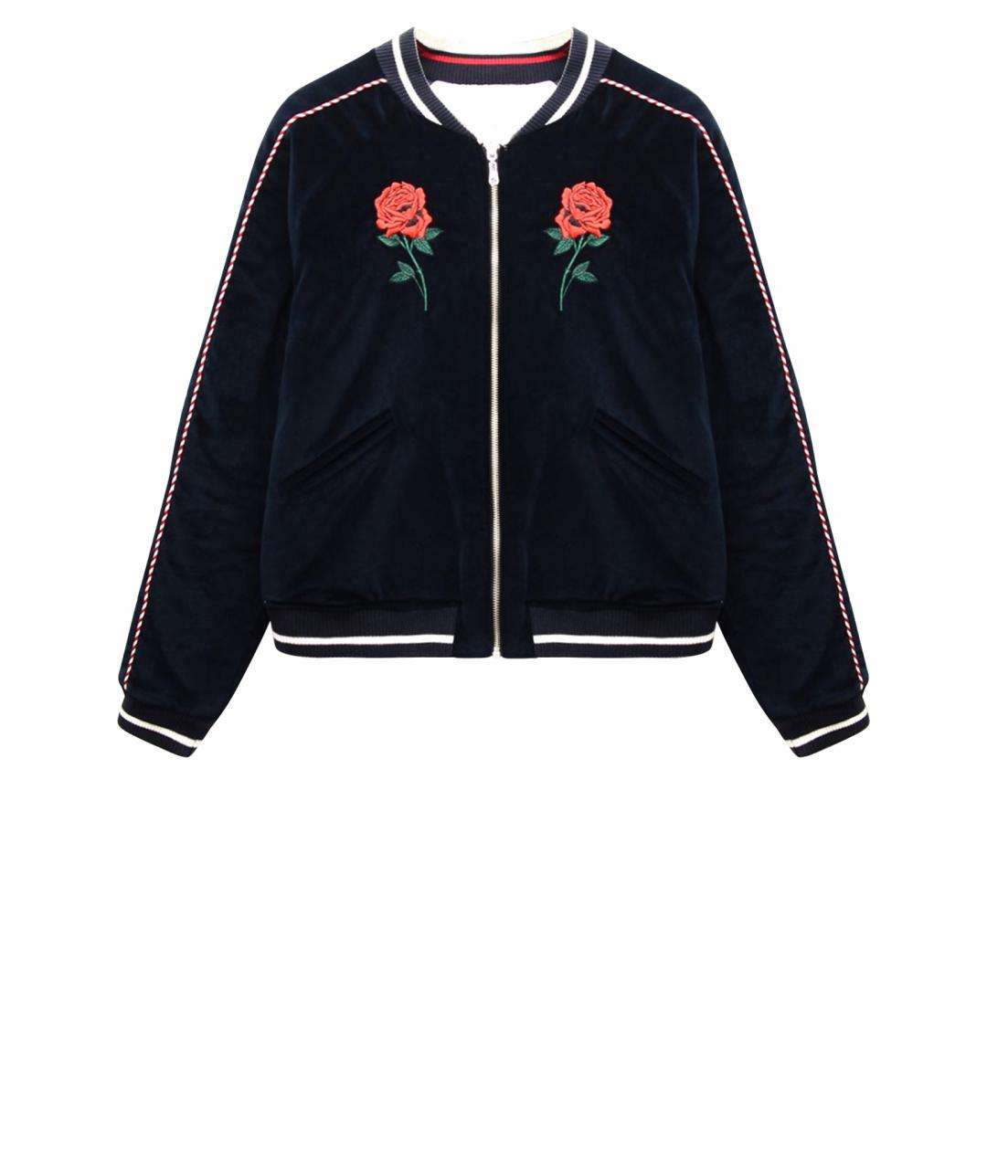 SANDRO Темно-синяя хлопковая куртка, фото 1