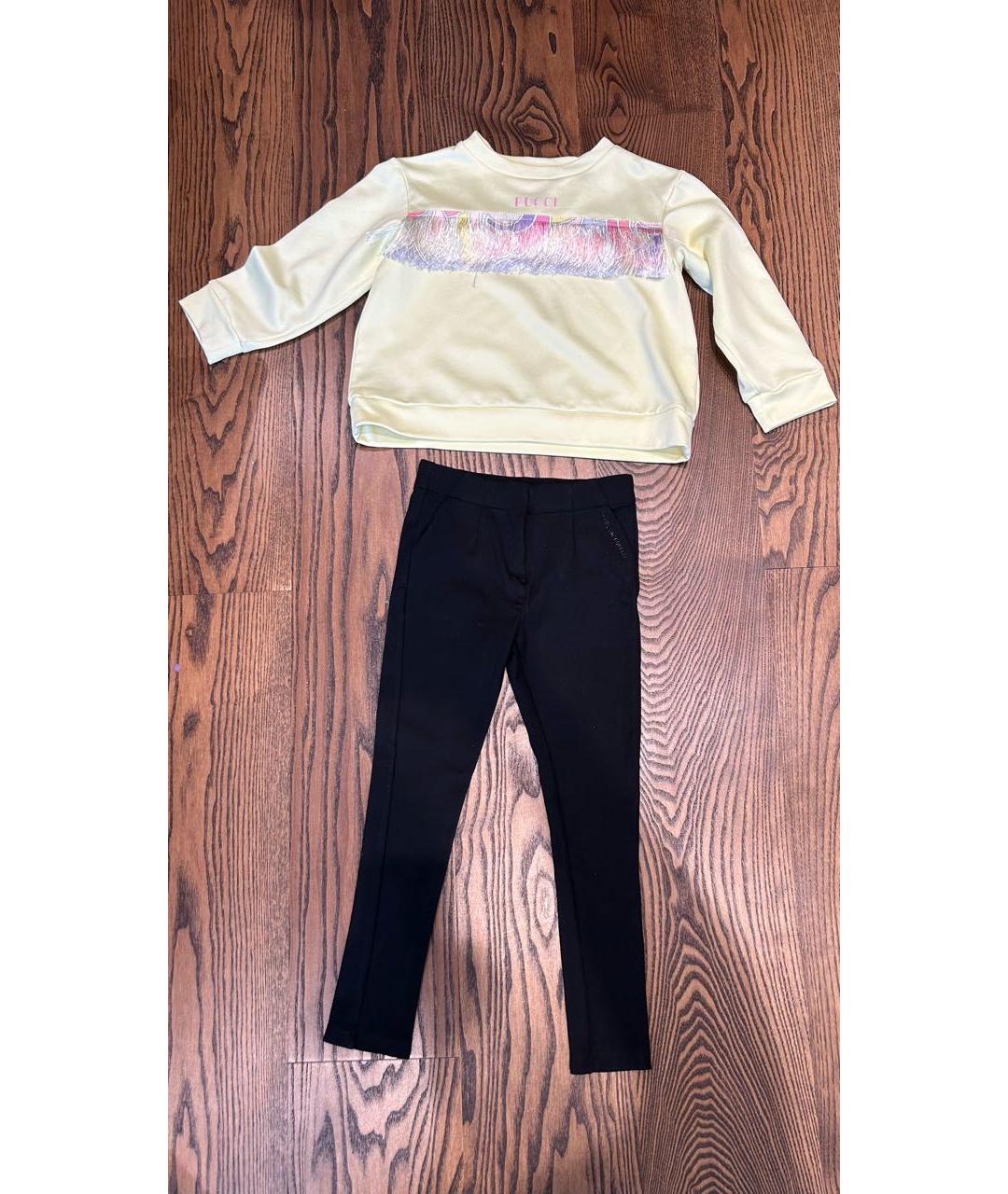 EMILIO PUCCI Желтый хлопковый комплект, фото 9