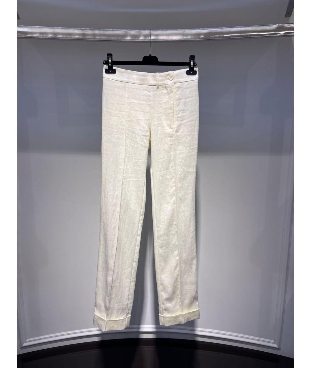 JACQUEMUS Белые прямые брюки, фото 3