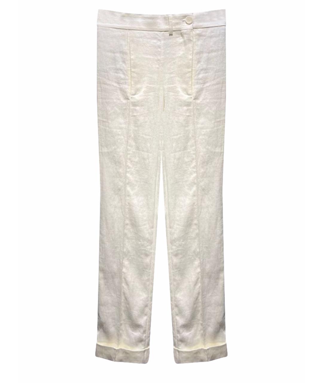 JACQUEMUS Белые прямые брюки, фото 1