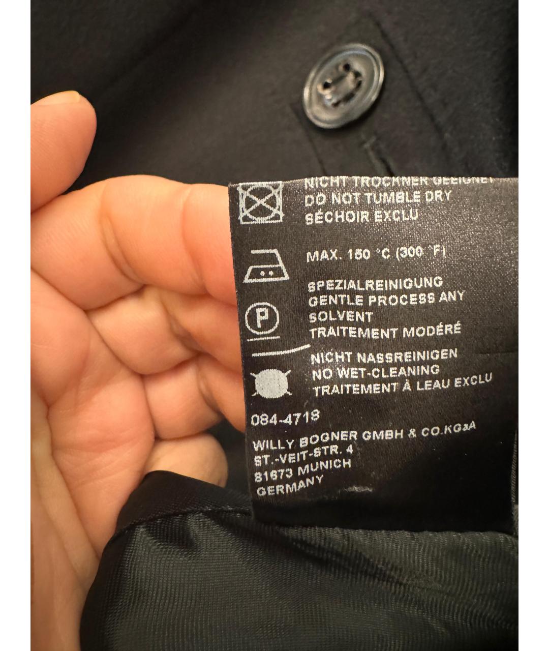 BOGNER Черное пальто, фото 5