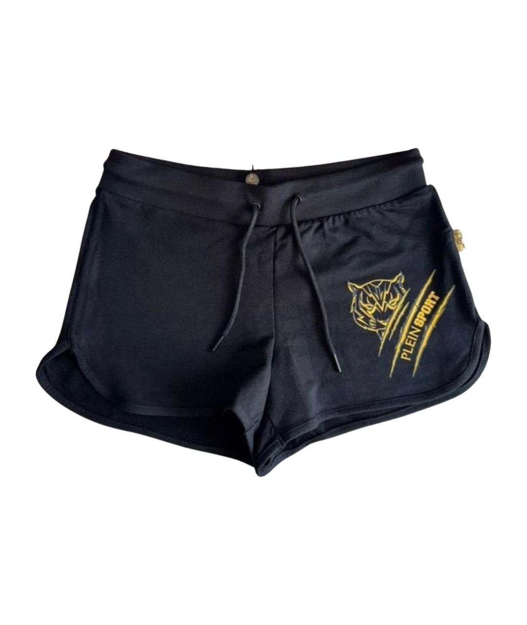 PLEIN SPORT Черные хлопковые шорты, фото 1