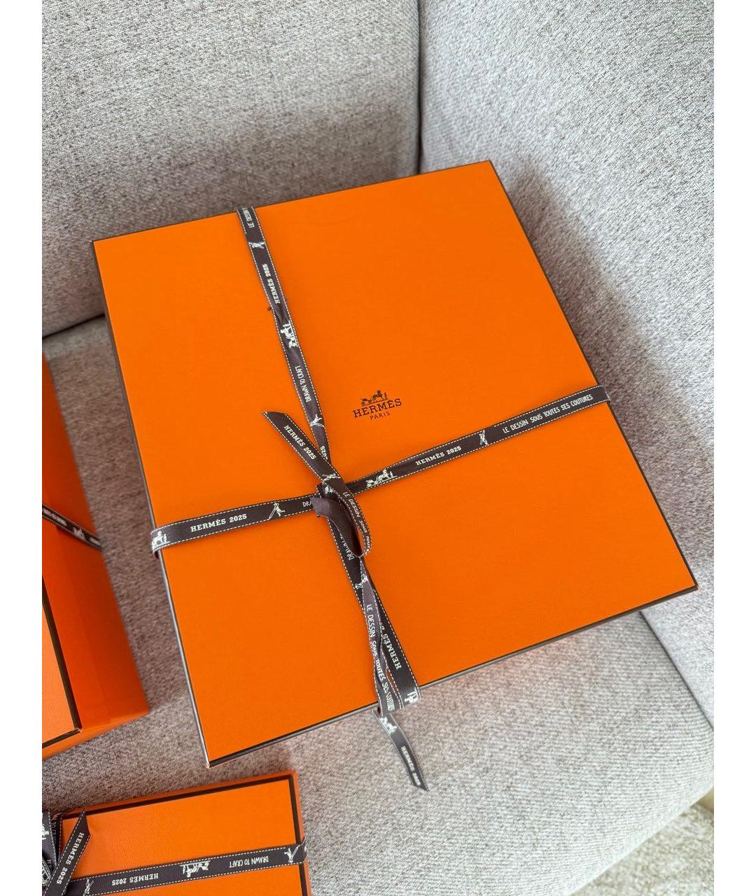 HERMES Хаки кожаная сумка тоут, фото 5