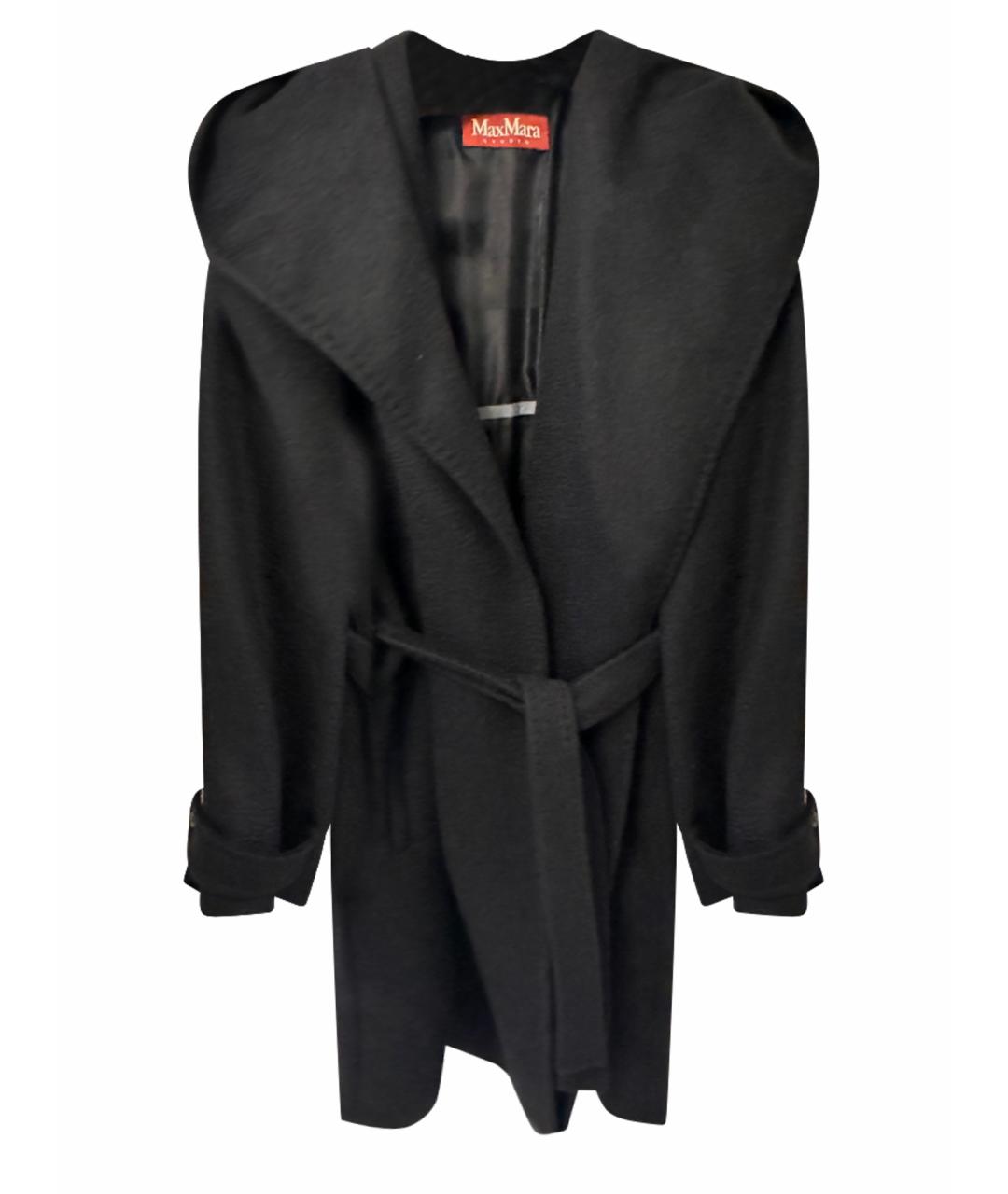 MAX MARA STUDIO Черное пальто, фото 1