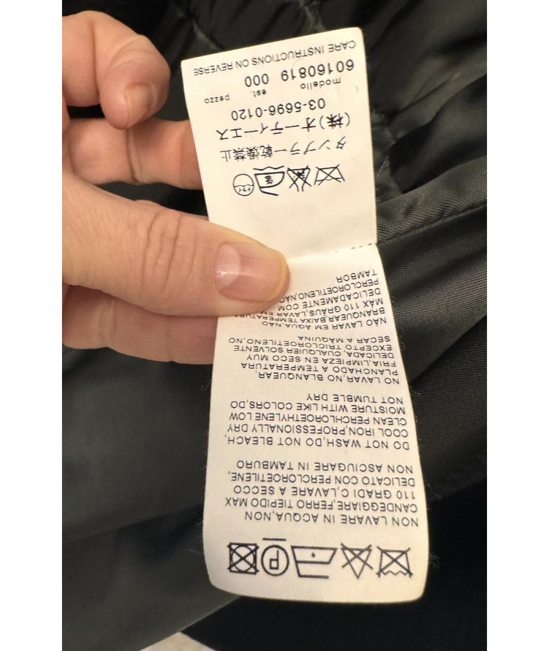 MAX MARA STUDIO Черное пальто, фото 6