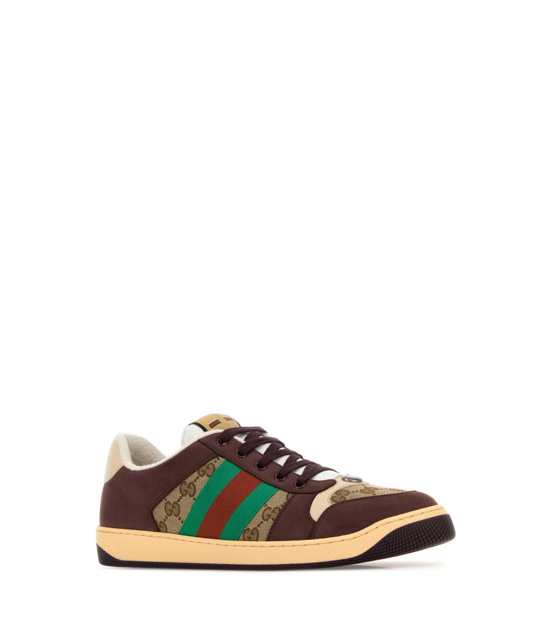 GUCCI Мульти кожаные низкие кроссовки / кеды, фото 2