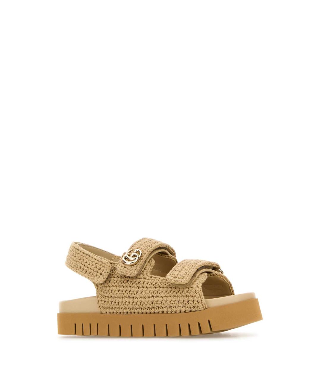 GUCCI Бежевые сандалии, фото 3