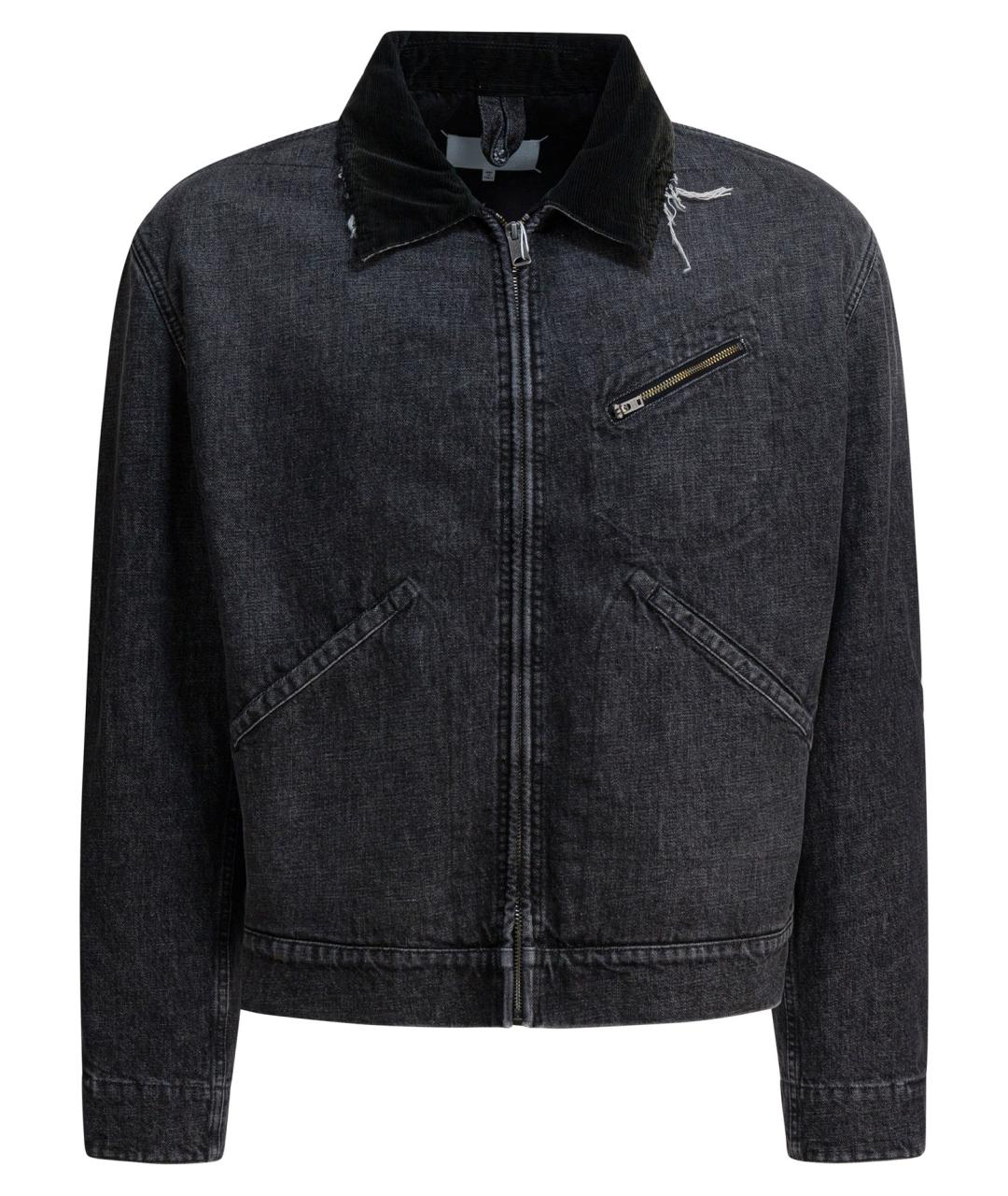 MAISON MARGIELA Черная хлопковая куртка, фото 1