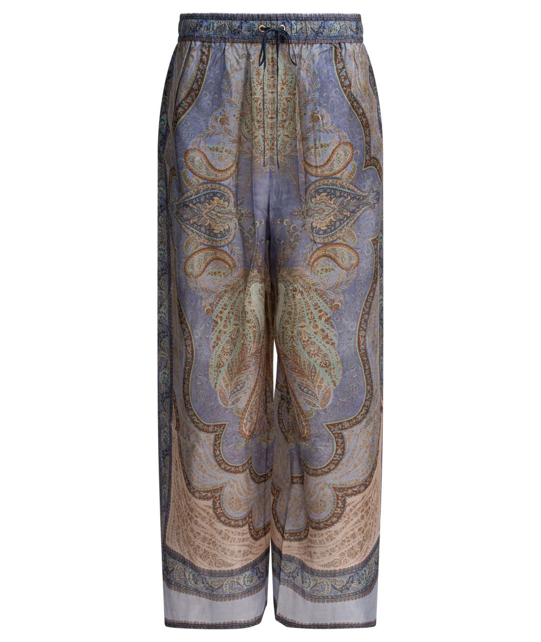 ZIMMERMANN Мульти шелковые прямые брюки, фото 1