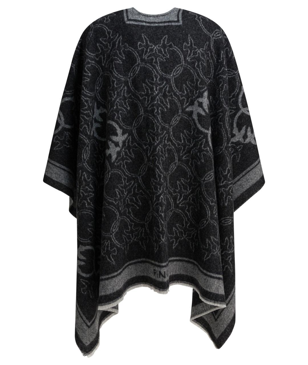PINKO Черный шерстяной кардиган, фото 2
