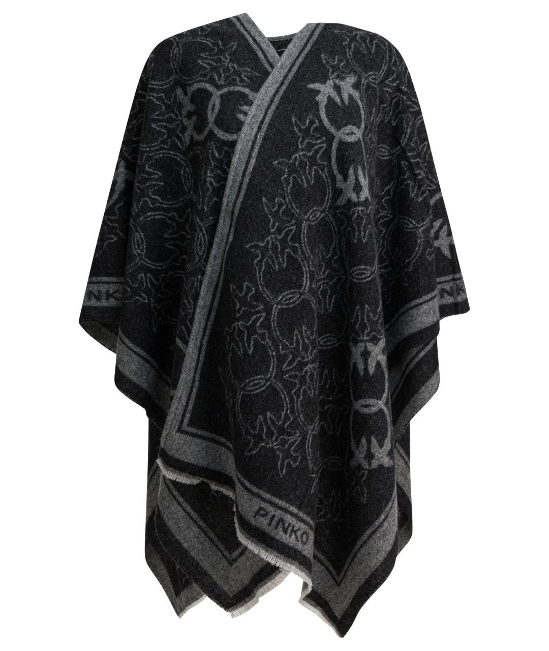 PINKO Черный шерстяной кардиган, фото 1