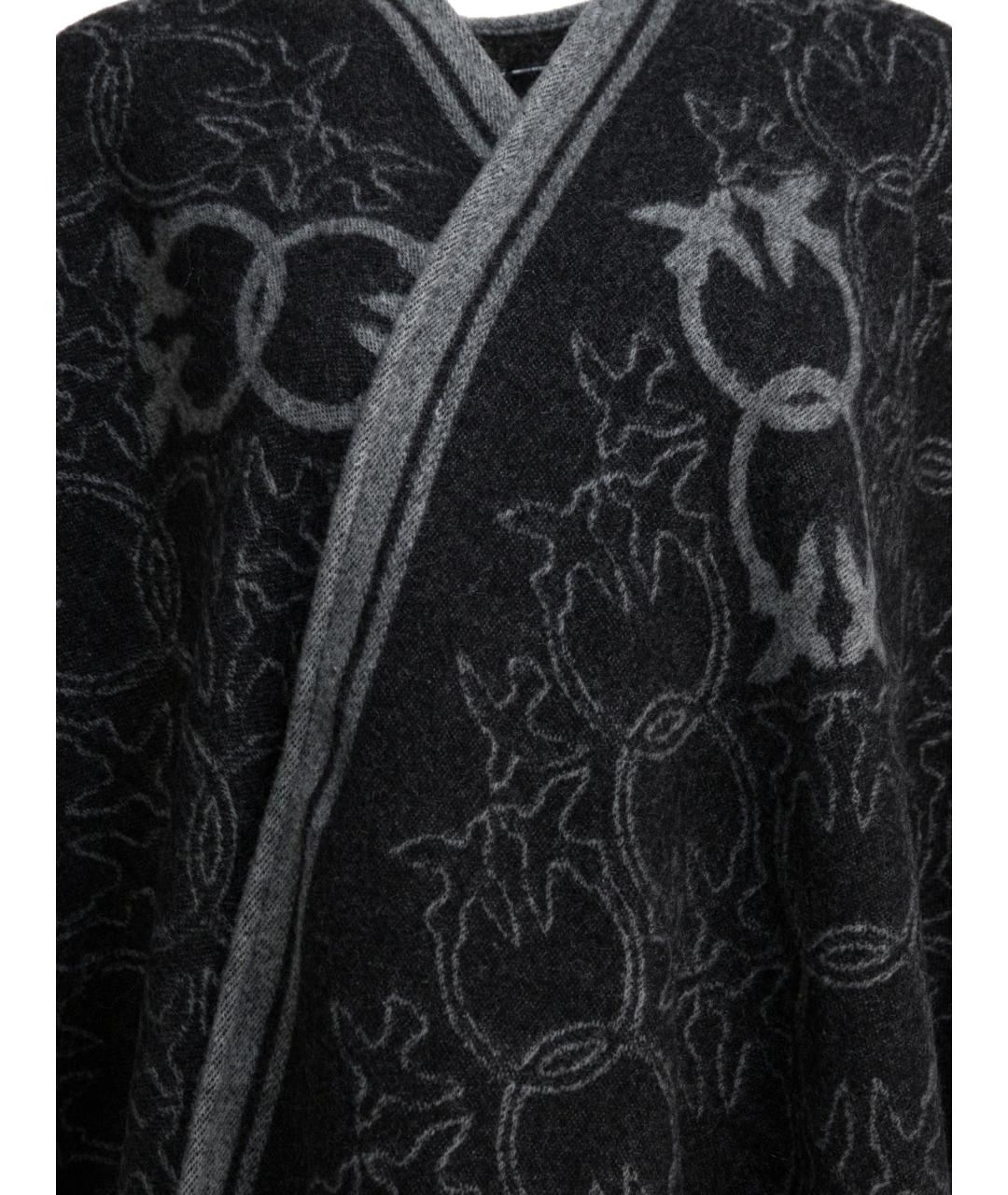 PINKO Черный шерстяной кардиган, фото 3