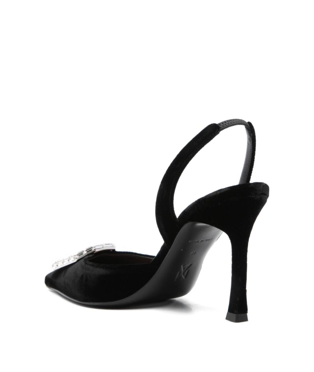 Amina Muaddi Черные туфли, фото 3