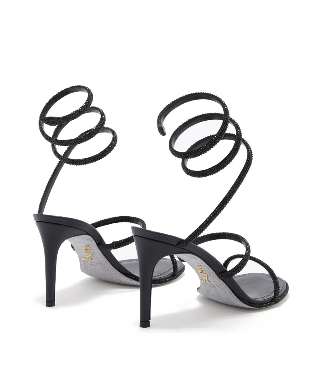 RENE CAOVILLA Черные босоножки, фото 3