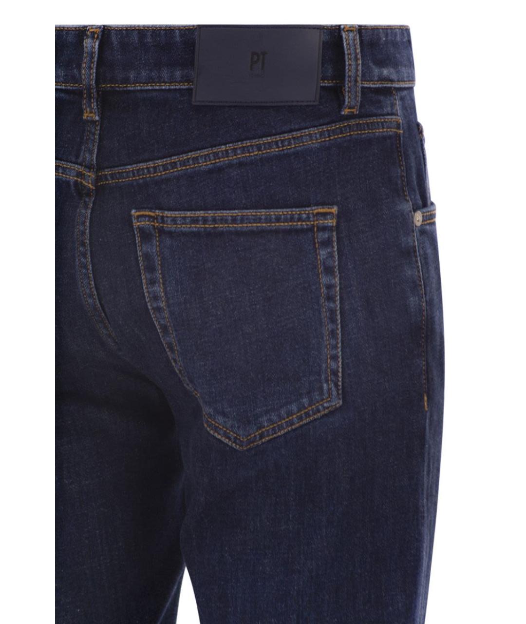 PT TORINO Темно-синие хлопковые джинсы скинни, фото 4