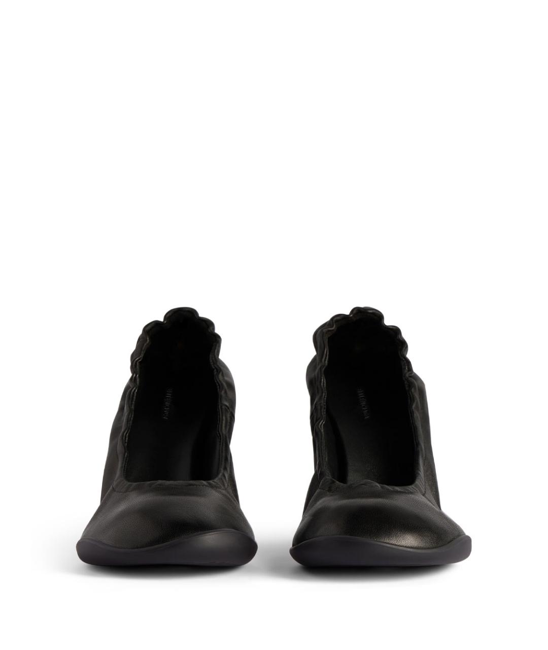 BALENCIAGA Черные кожаные туфли, фото 5