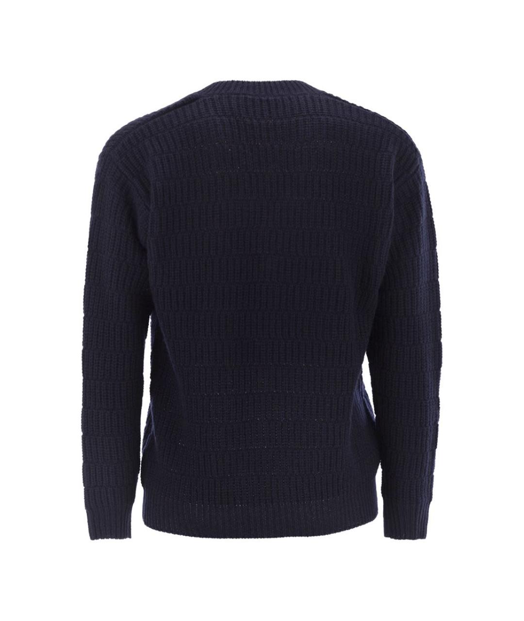 PT TORINO Темно-синий шерстяной джемпер / свитер, фото 2