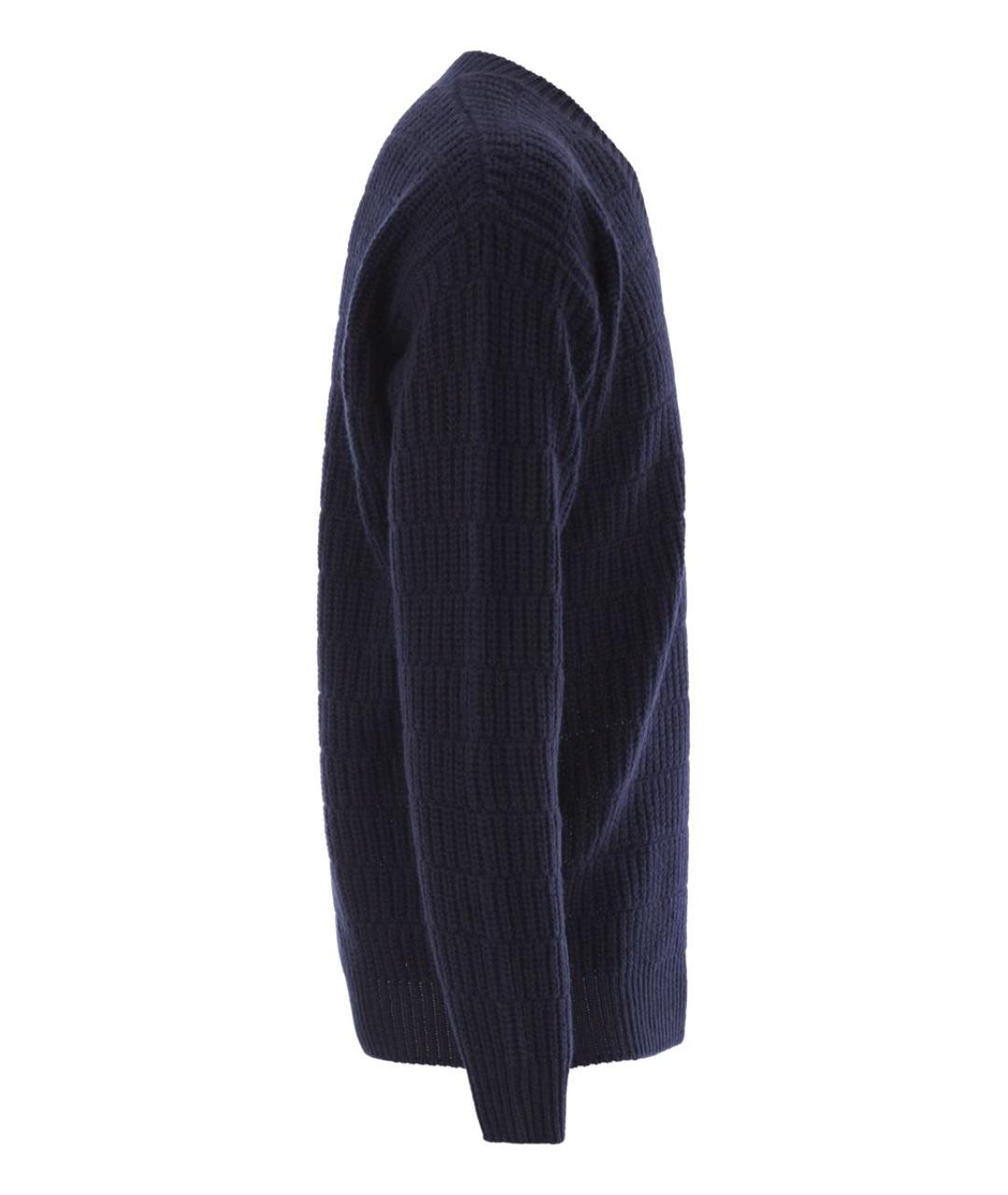 PT TORINO Темно-синий шерстяной джемпер / свитер, фото 3