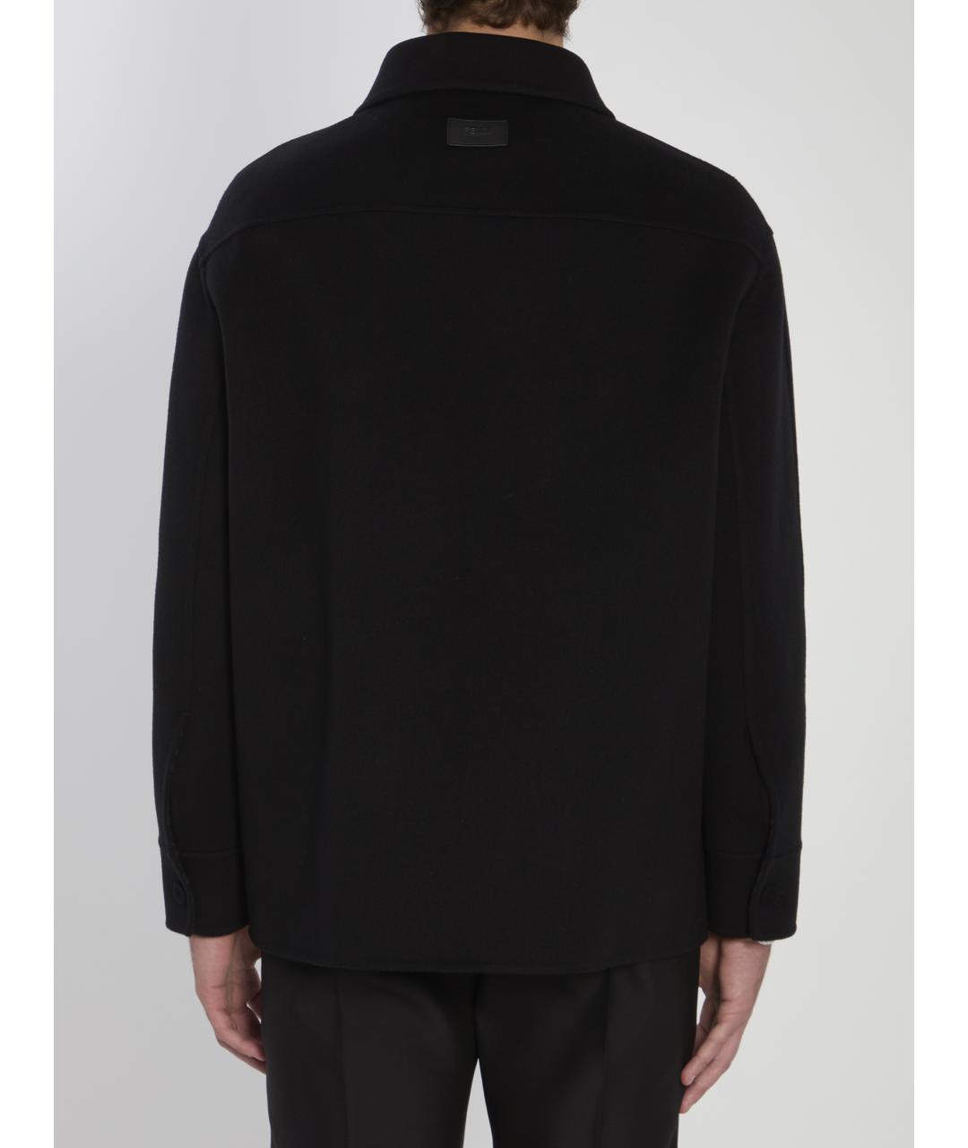 FENDI Черная шерстяная куртка, фото 4