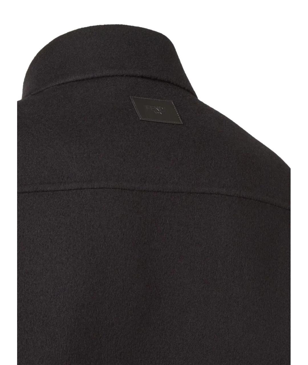FENDI Черная шерстяная куртка, фото 3