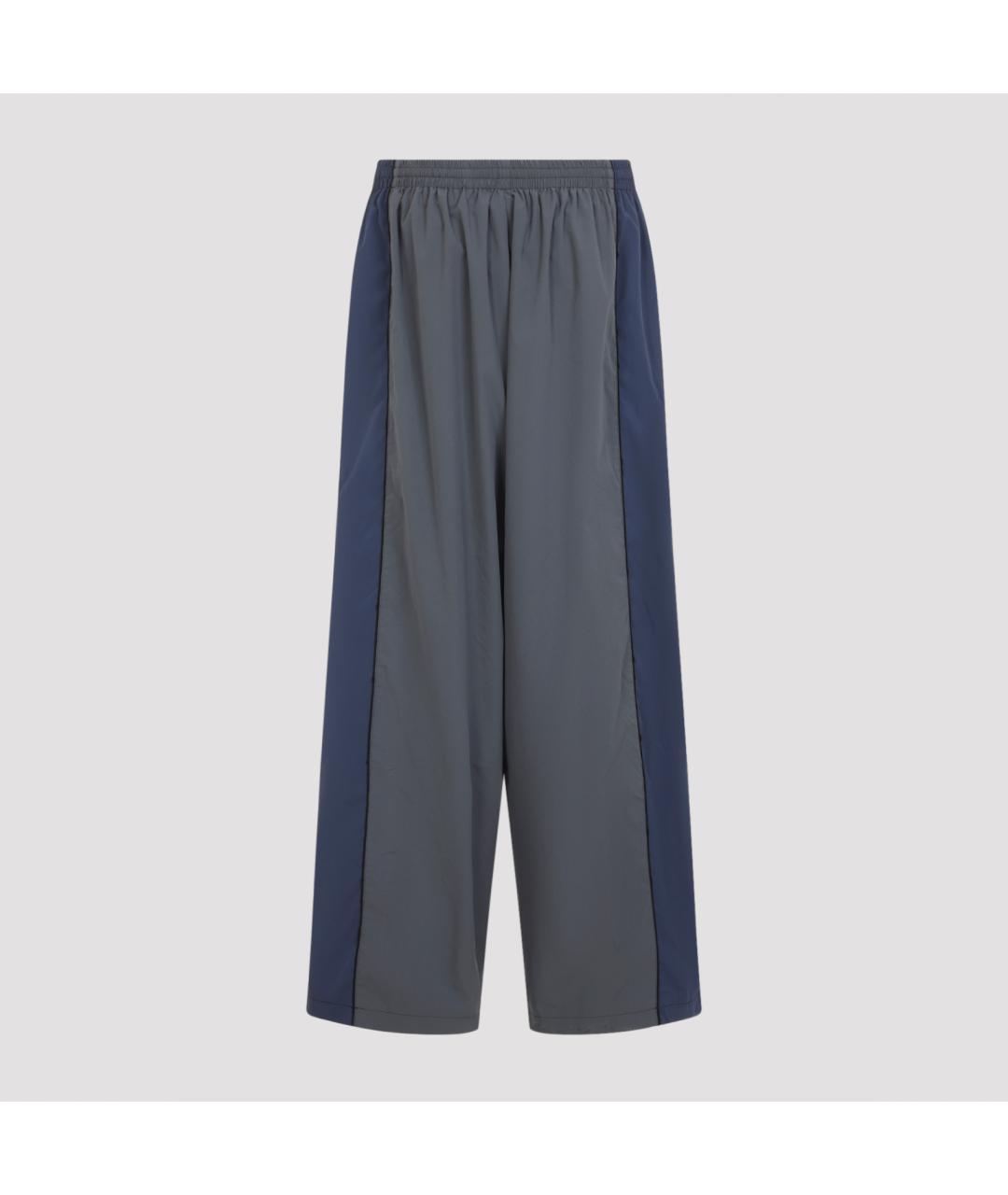 BALENCIAGA Мульти полиэстеровые повседневные брюки, фото 2