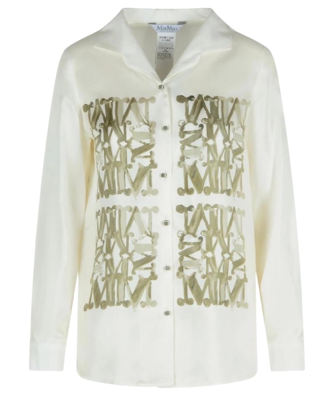 MAX MARA Зеленая шелковая рубашка, фото 1