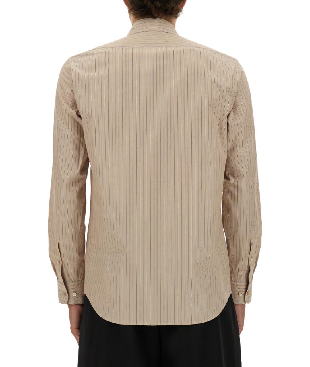 DRIES VAN NOTEN Бежевая хлопковая кэжуал рубашка, фото 4