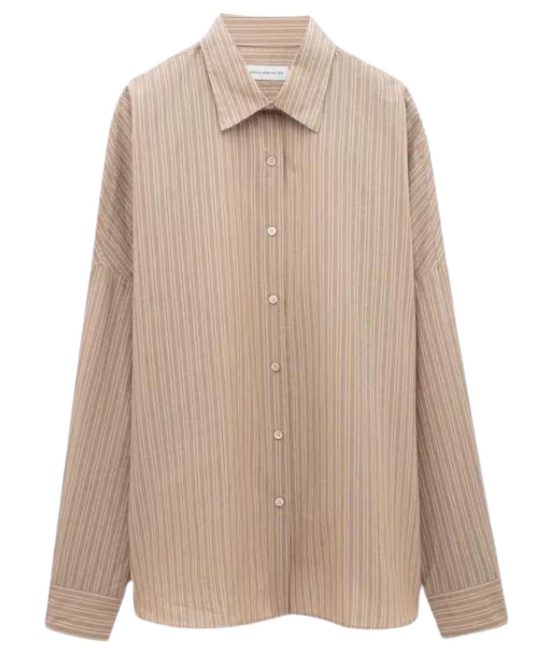 DRIES VAN NOTEN Бежевая хлопковая кэжуал рубашка, фото 1