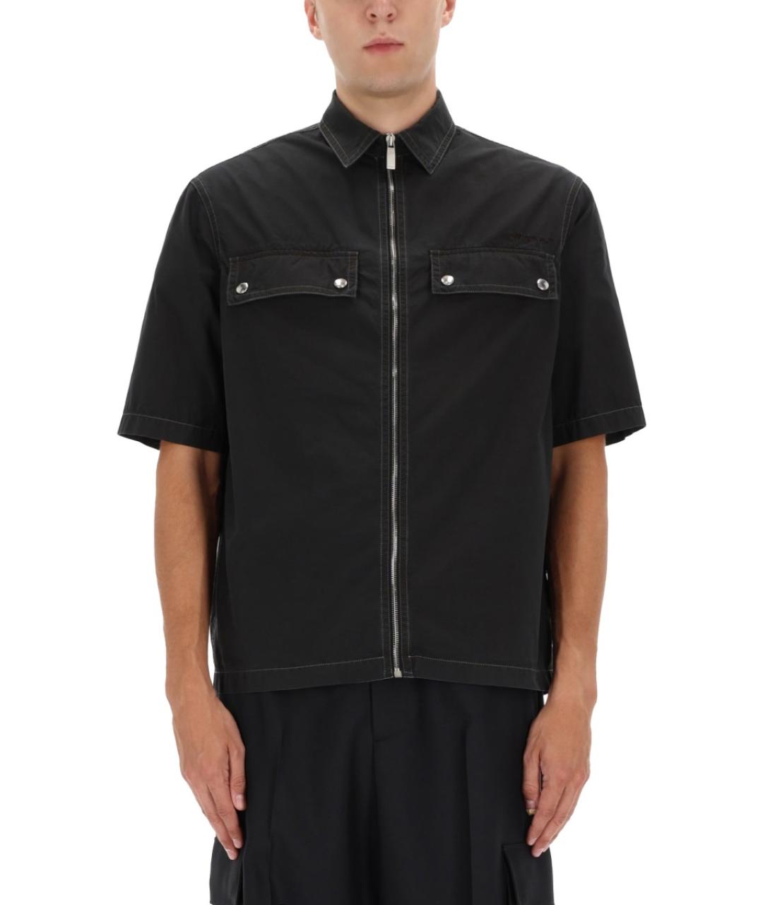OFF-WHITE Черная хлопковая кэжуал рубашка, фото 2