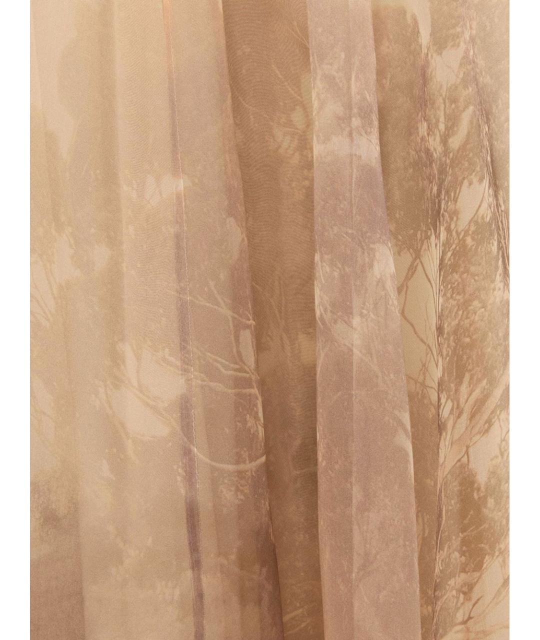 ZIMMERMANN Бежевая шелковая юбка макси, фото 3