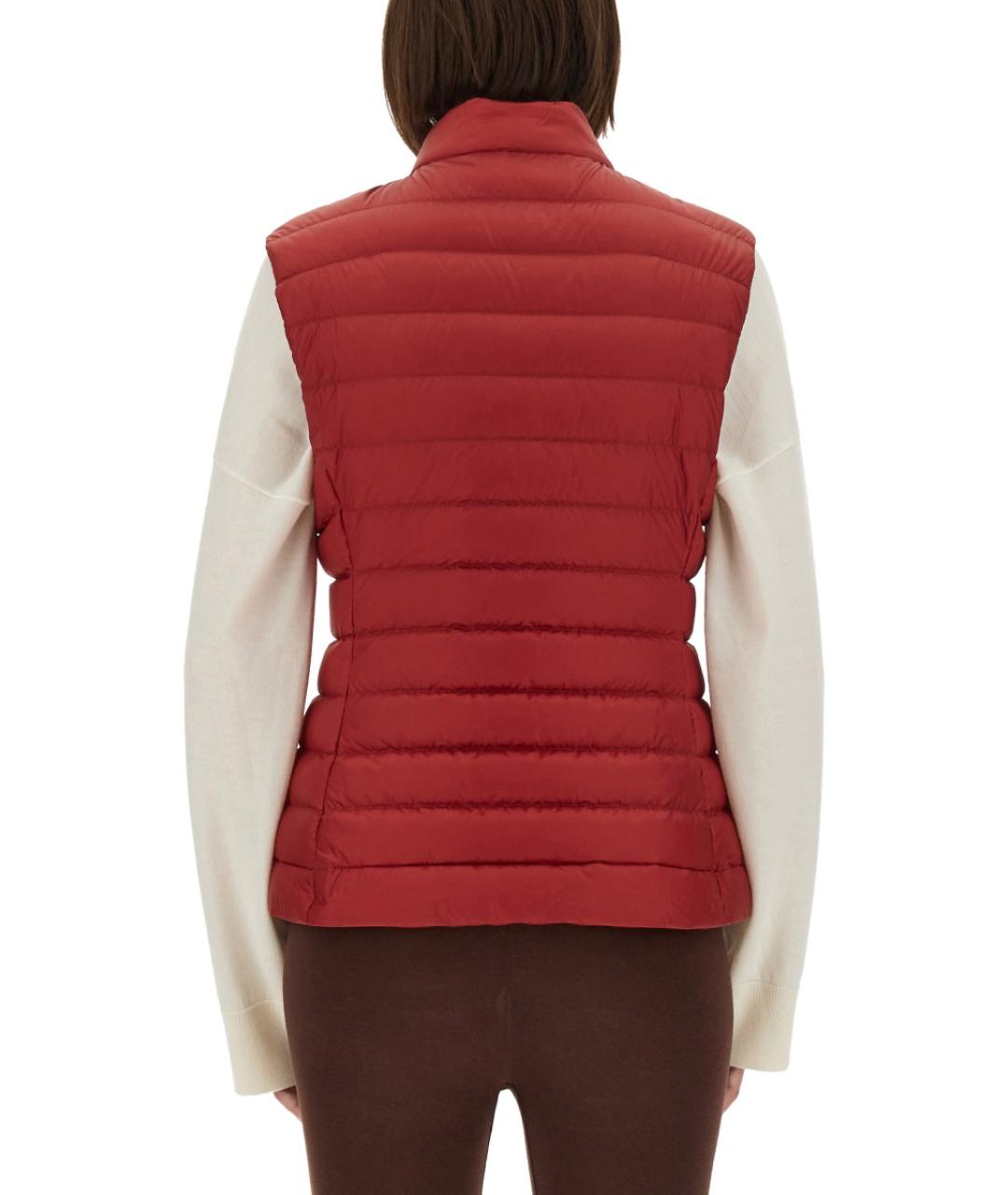 MONCLER Красный полиамидовый жилет, фото 4