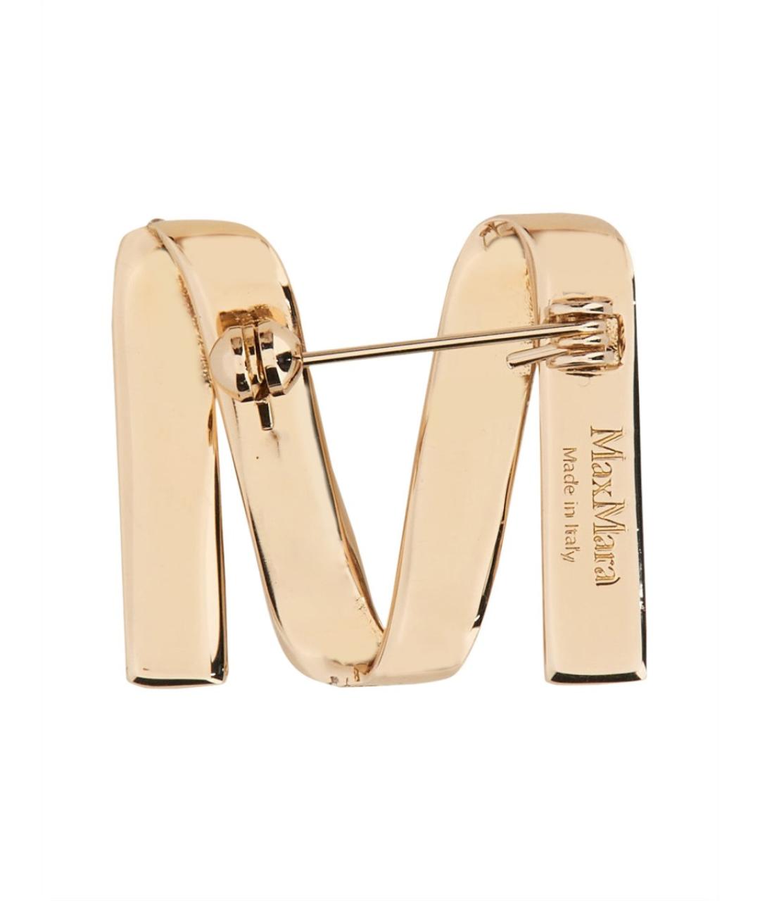 MAX MARA Золотая металлическая булавка / брошь, фото 2