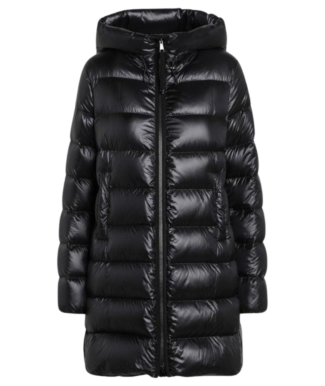 MONCLER Черный полиамидовый пуховик, фото 1