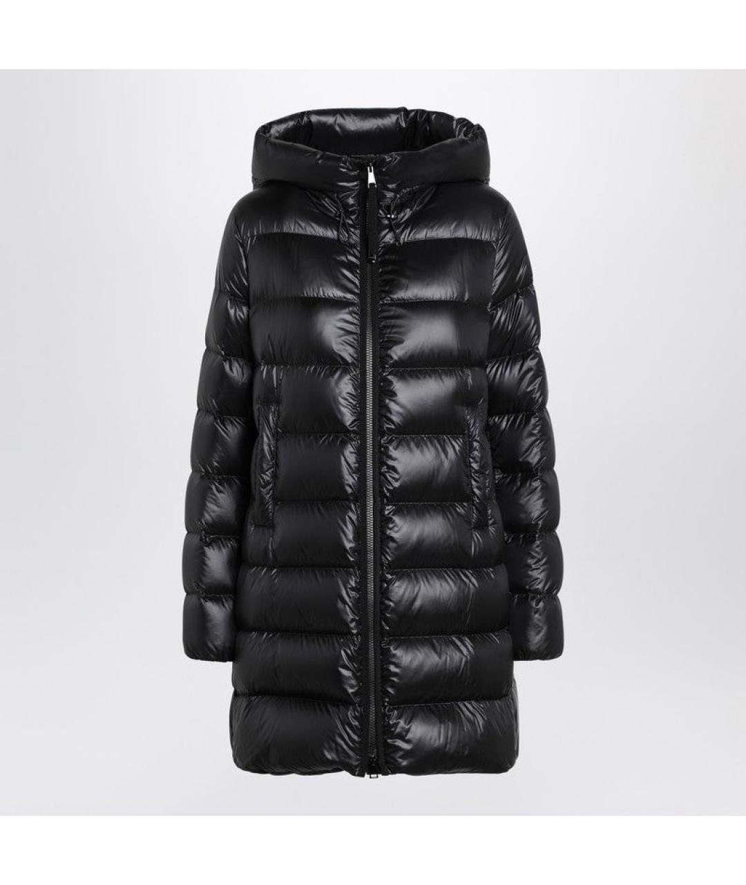 MONCLER Черный полиамидовый пуховик, фото 3