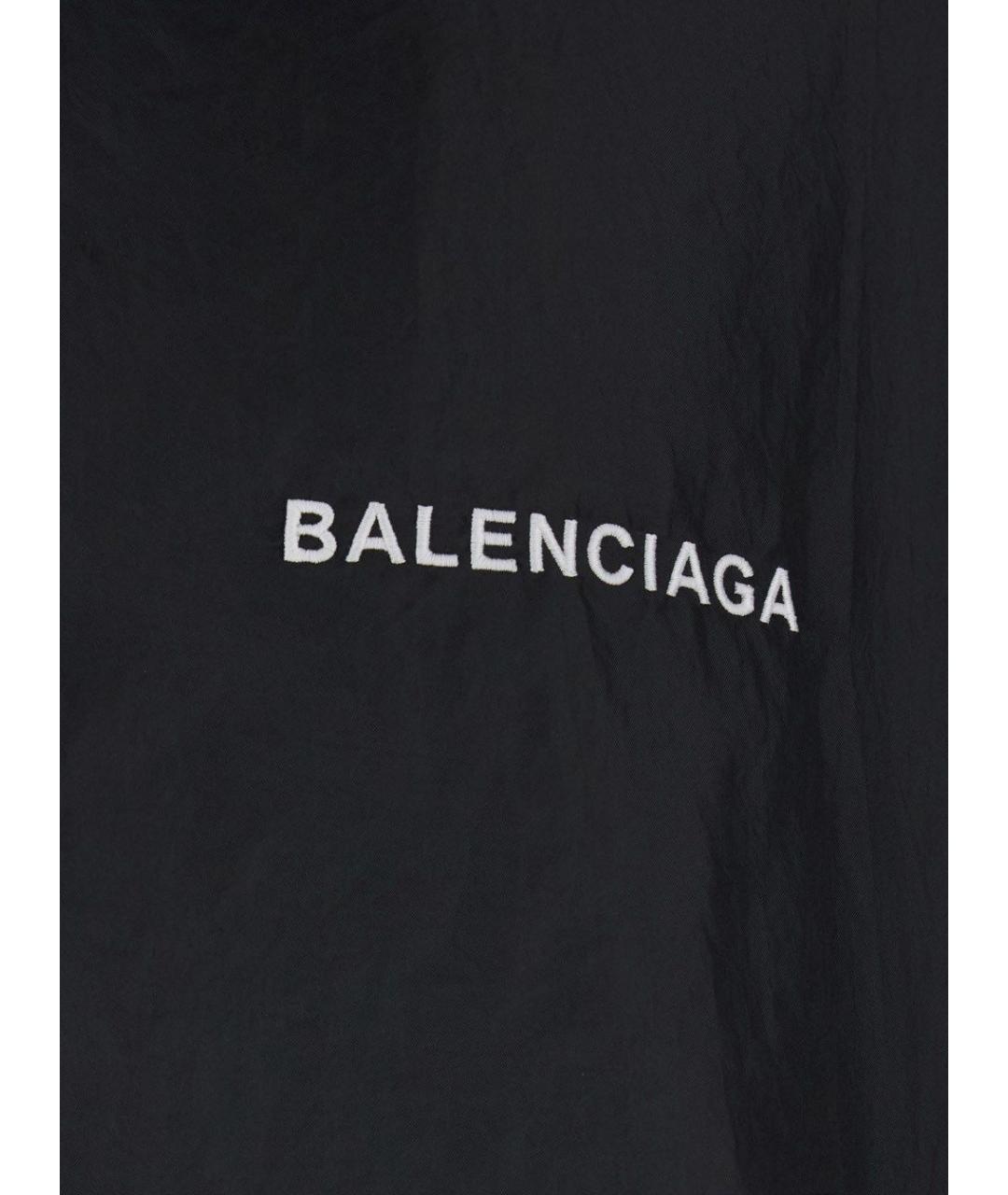 BALENCIAGA Черная полиэстеровая куртка, фото 3