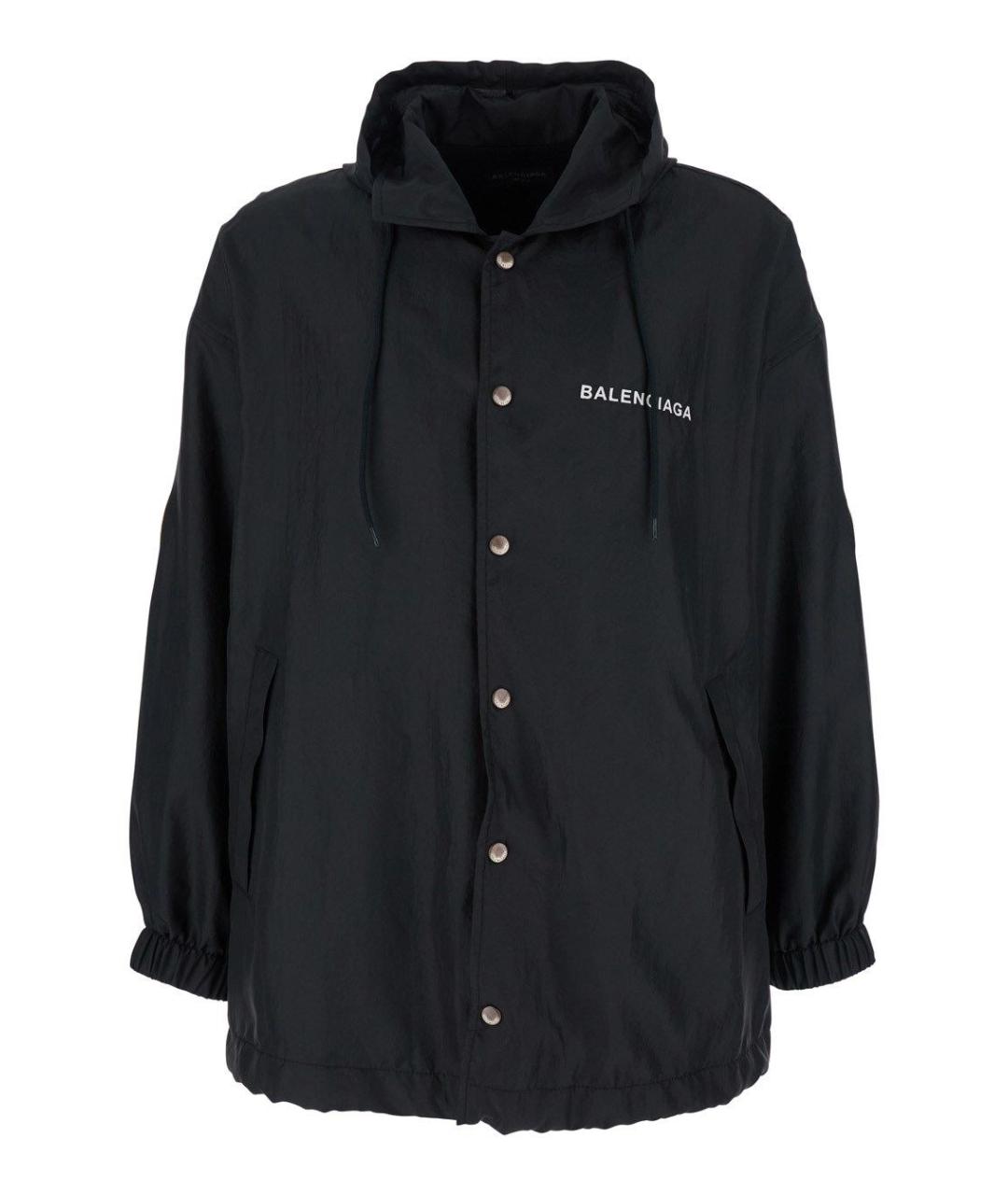 BALENCIAGA Черная полиэстеровая куртка, фото 1