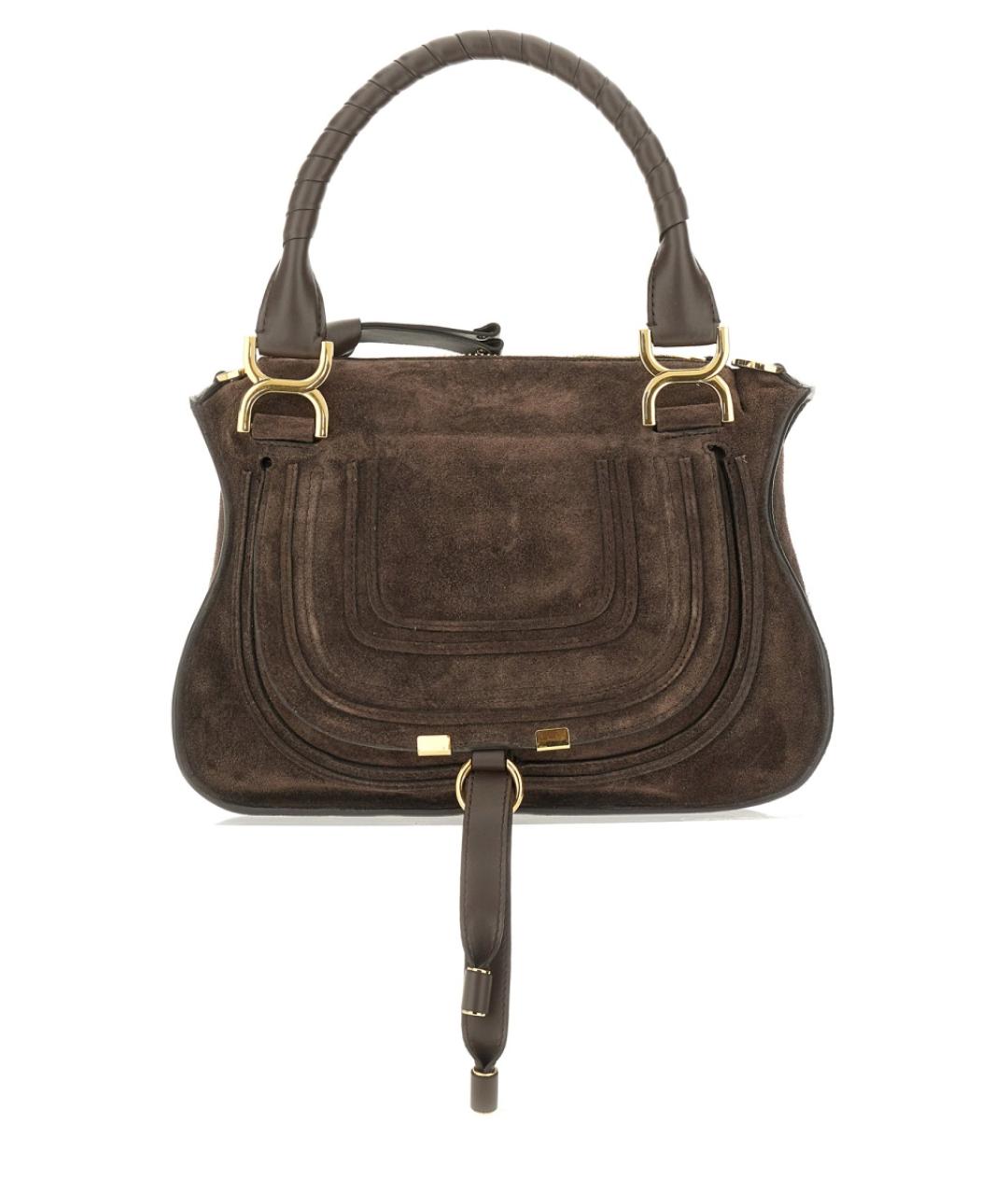 CHLOE Коричневая замшевая сумка через плечо, фото 1