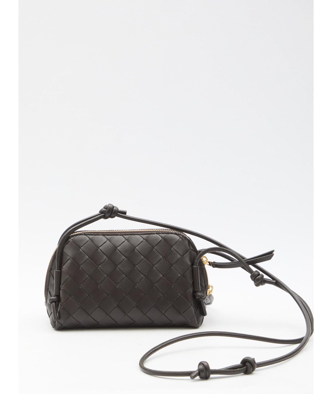 BOTTEGA VENETA Коричневая кожаная сумка через плечо, фото 2